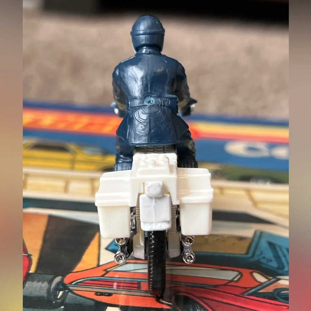 Vintage Matchbox Superfast 1977 Police Motorcycle Honda 750 w Rider Lesney